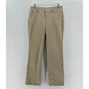 Dockers Pants Women size 4 Khaki Tan Hello Smooth Casual Work
